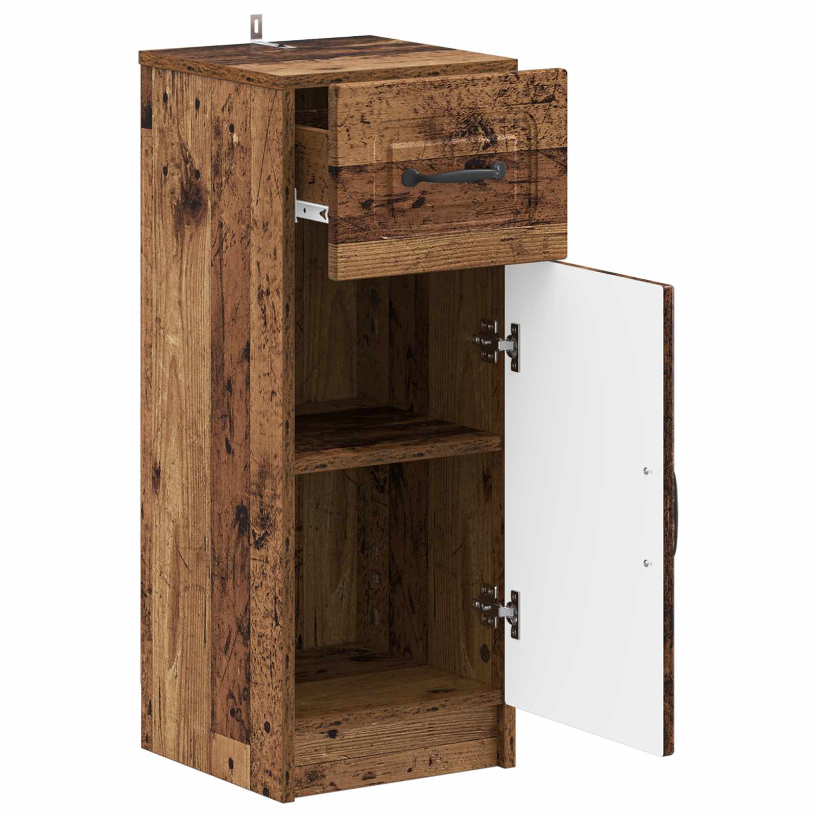 Badkamer Opbergkast UTRECHT Oud hout 30 x 31 x 77 cm - Afbeelding 3