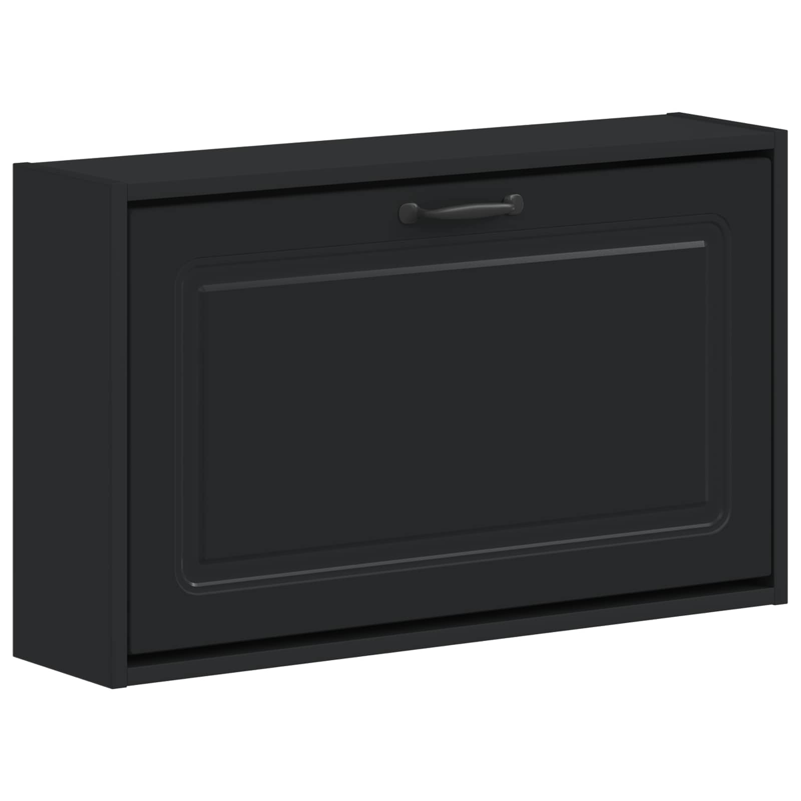 Wandgemonteerde Schoenkast UTRECHT 71 x 17 x 43 cm Bewerkt hout image 1