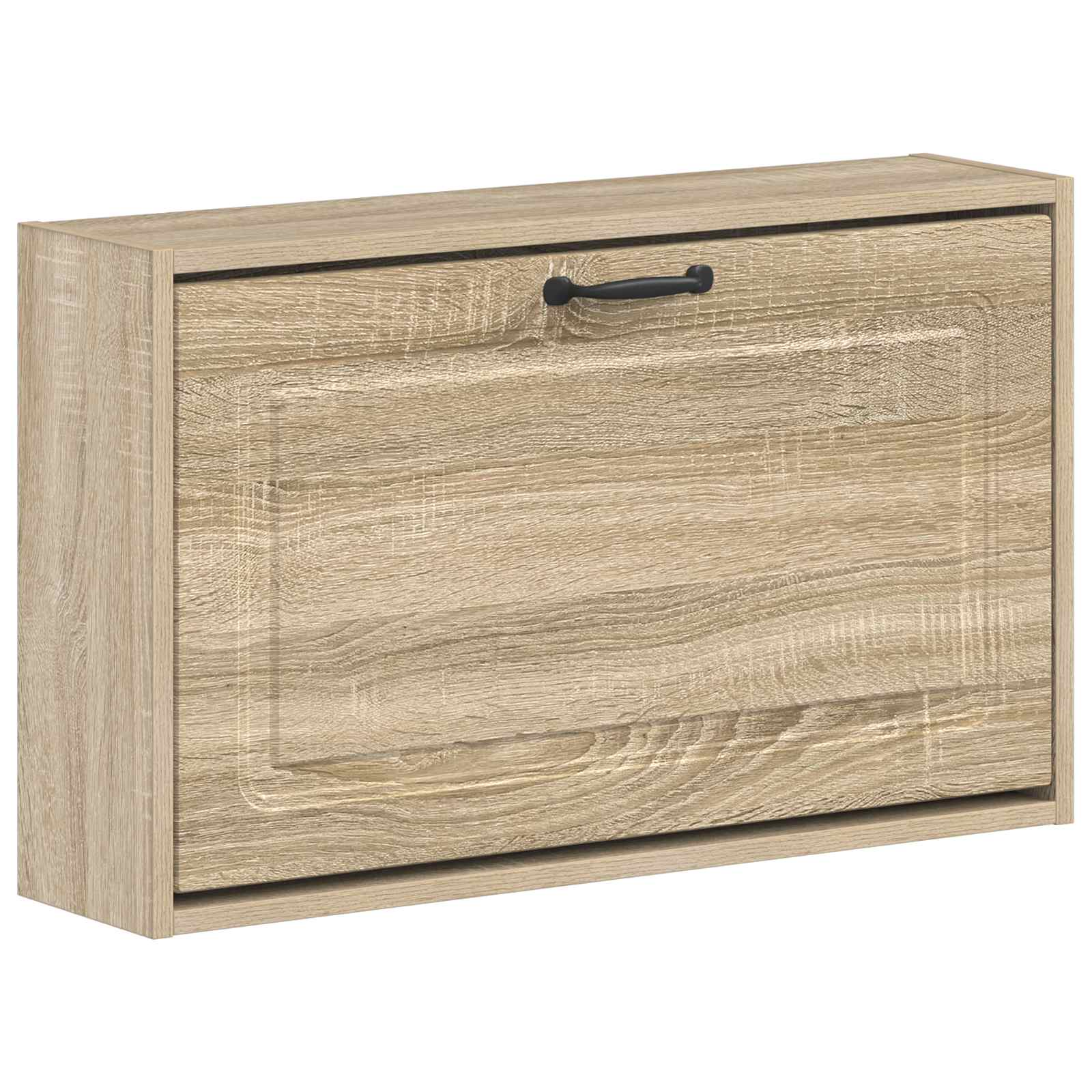 Wandgemonteerde Schoenkast UTRECHT 71 x 17 x 43 cm Bewerkt hout image 1