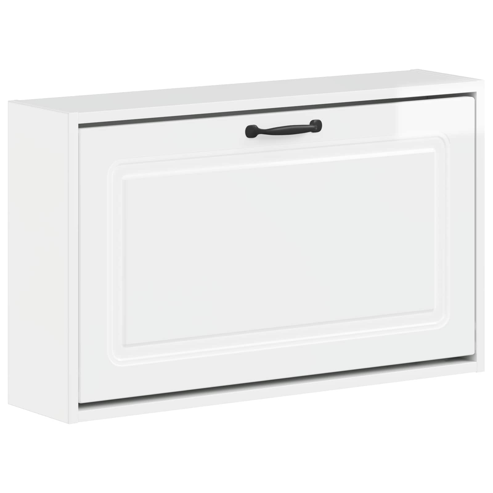 Wandgemonteerde Schoenkast UTRECHT 71 x 17 x 43 cm Bewerkt hout image 1