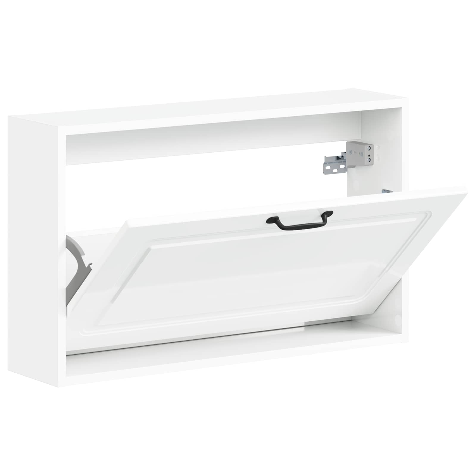 Wandgemonteerde Schoenkast UTRECHT 71 x 17 x 43 cm Bewerkt hout image 2