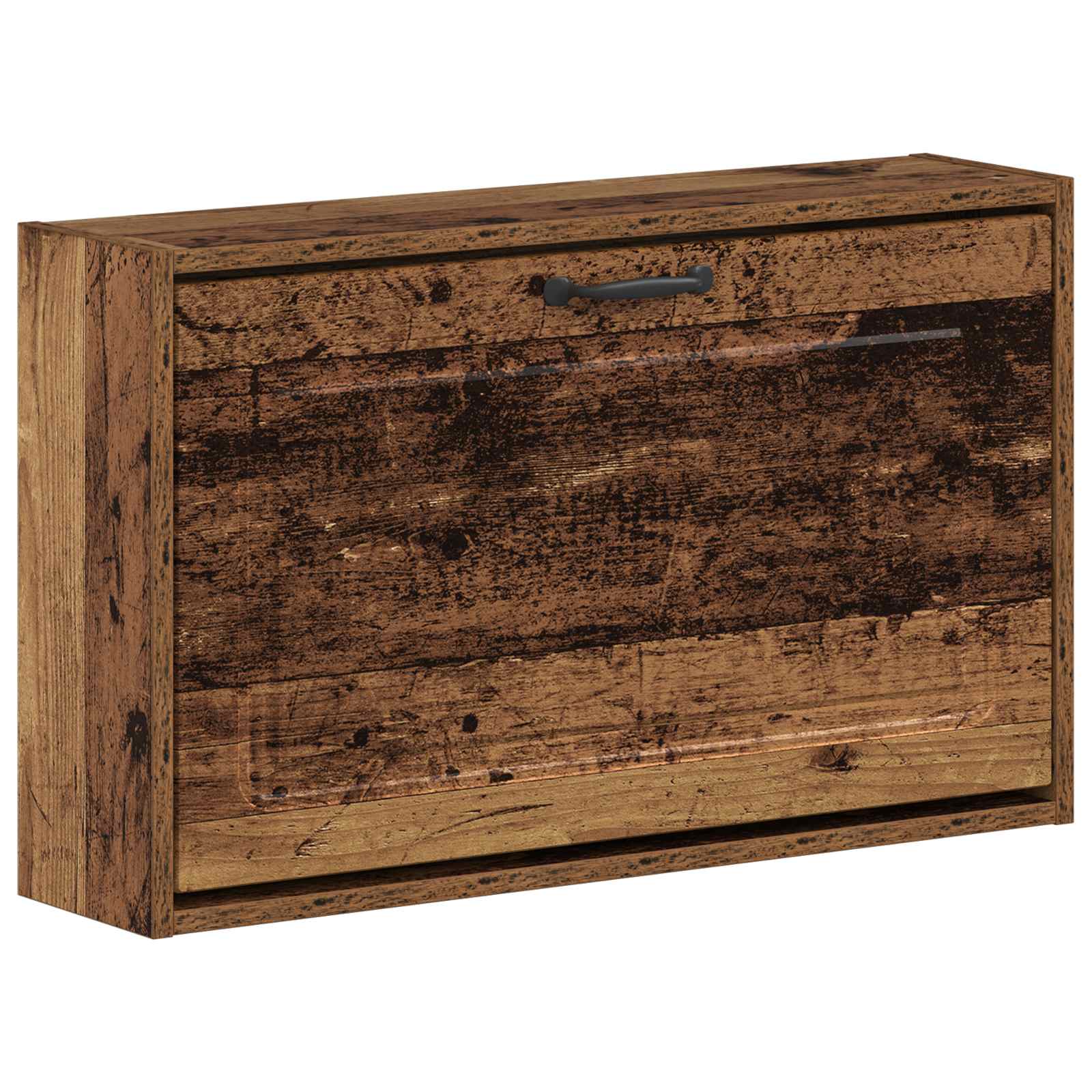 Wandgemonteerde Schoenkast UTRECHT 71 x 17 x 43 cm Bewerkt hout image 1