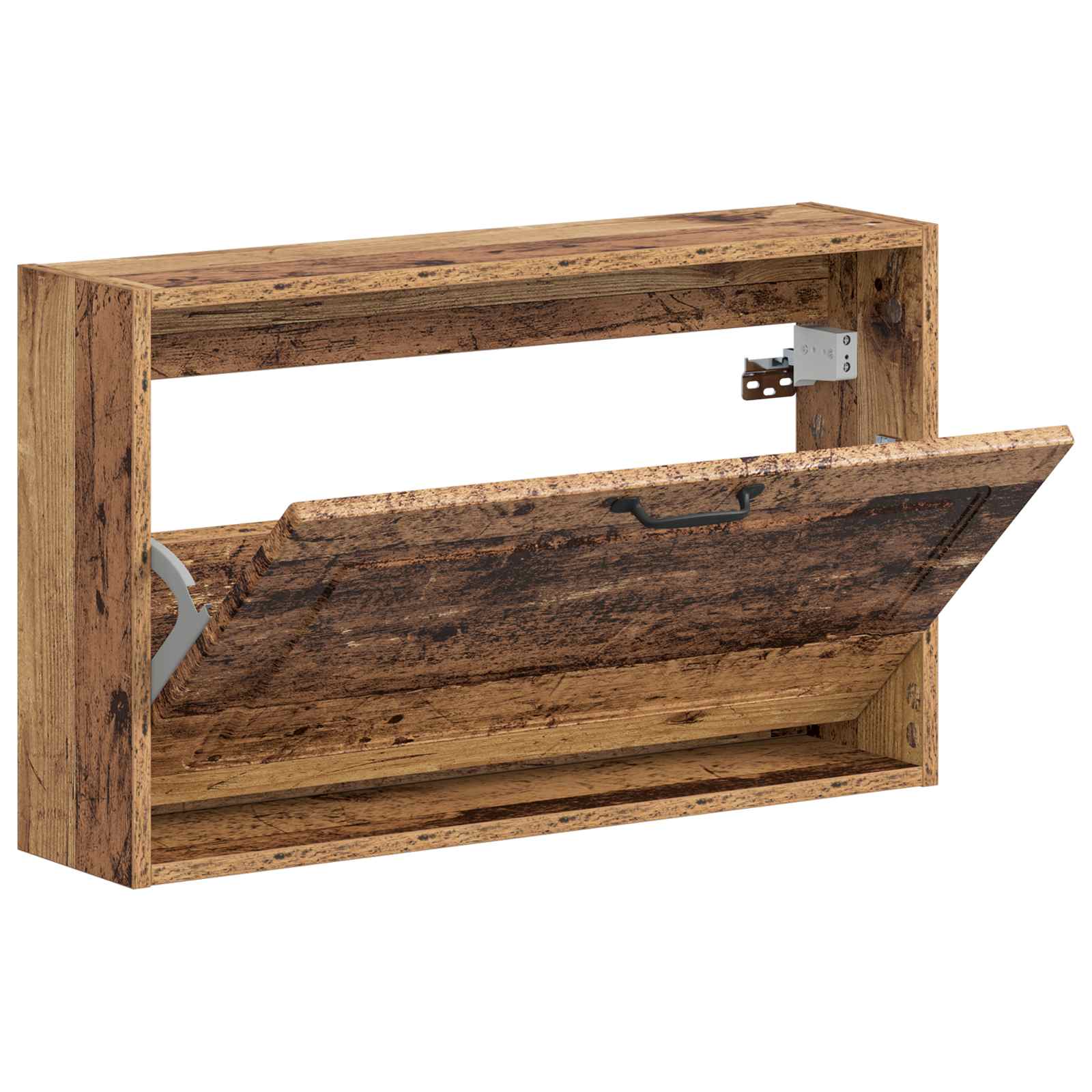 Wandgemonteerde Schoenkast UTRECHT 71 x 17 x 43 cm Bewerkt hout image 2