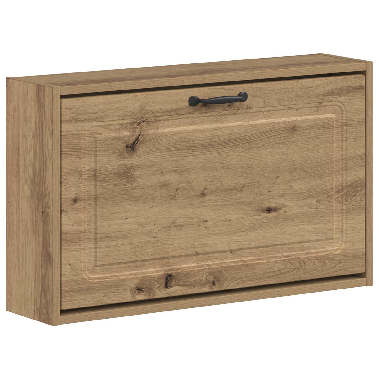 Wandgemonteerde Schoenkast UTRECHT 71 x 17 x 43 cm Bewerkt hout image 1