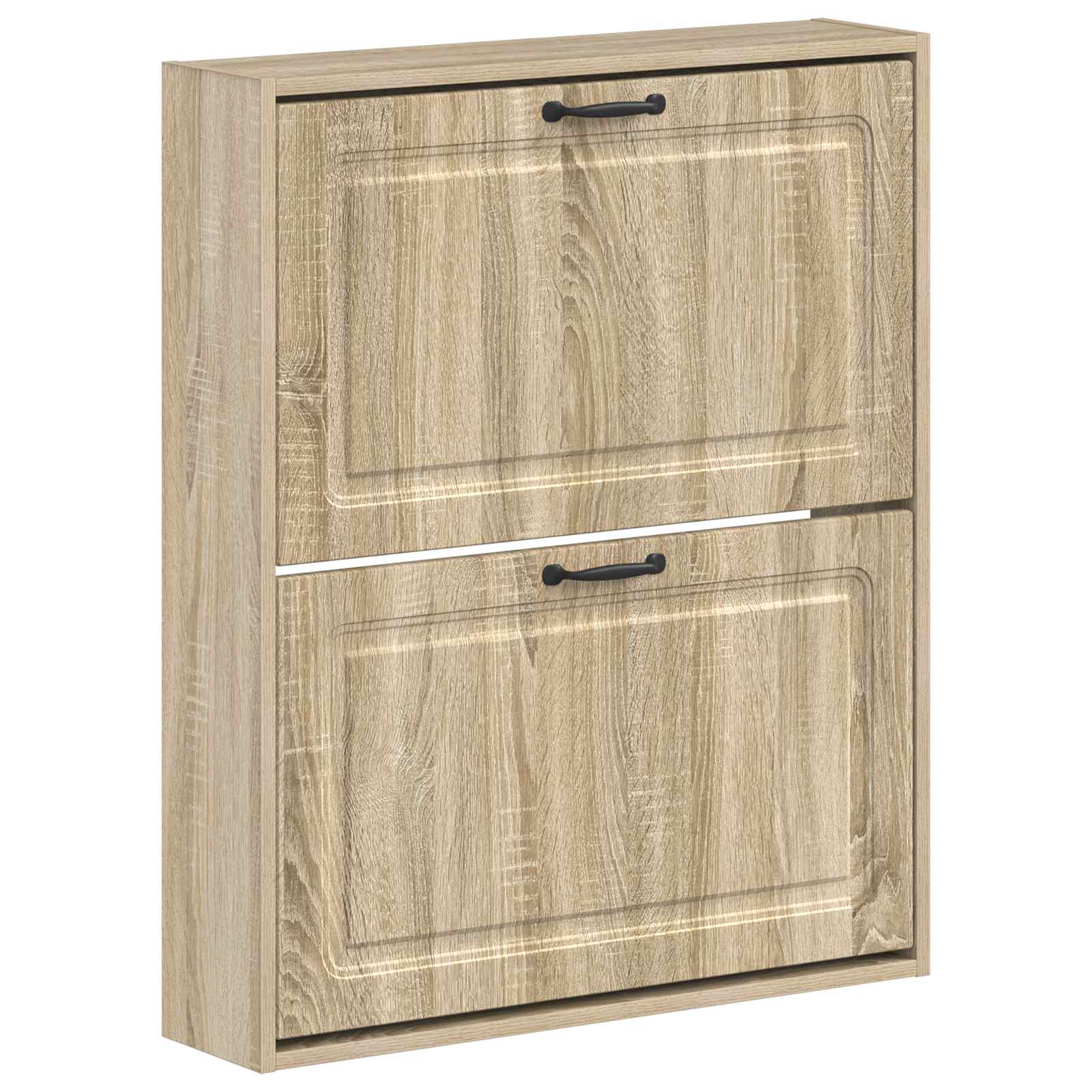 Wandgemonteerde Schoenkast UTRECHT 71 x 17 x 86 cm Bewerkt hout image 1