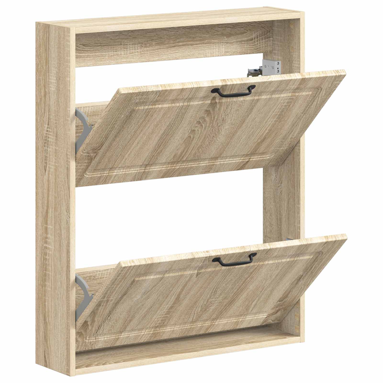 Wandgemonteerde Schoenkast UTRECHT 71 x 17 x 86 cm Bewerkt hout image 2