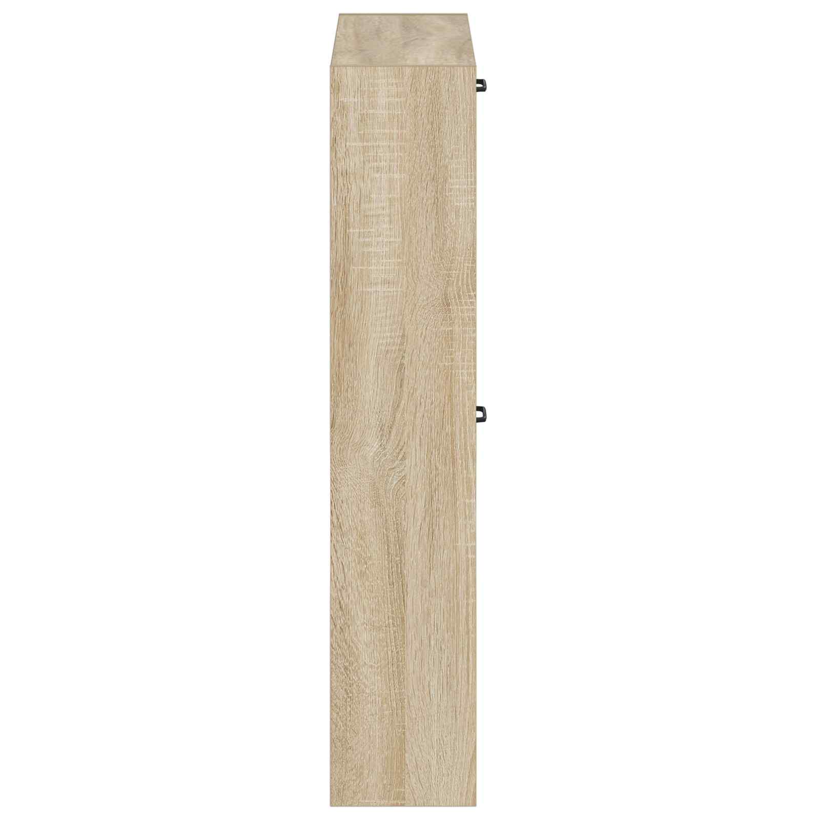 Wandgemonteerde Schoenkast UTRECHT 71 x 17 x 86 cm Bewerkt hout image 4