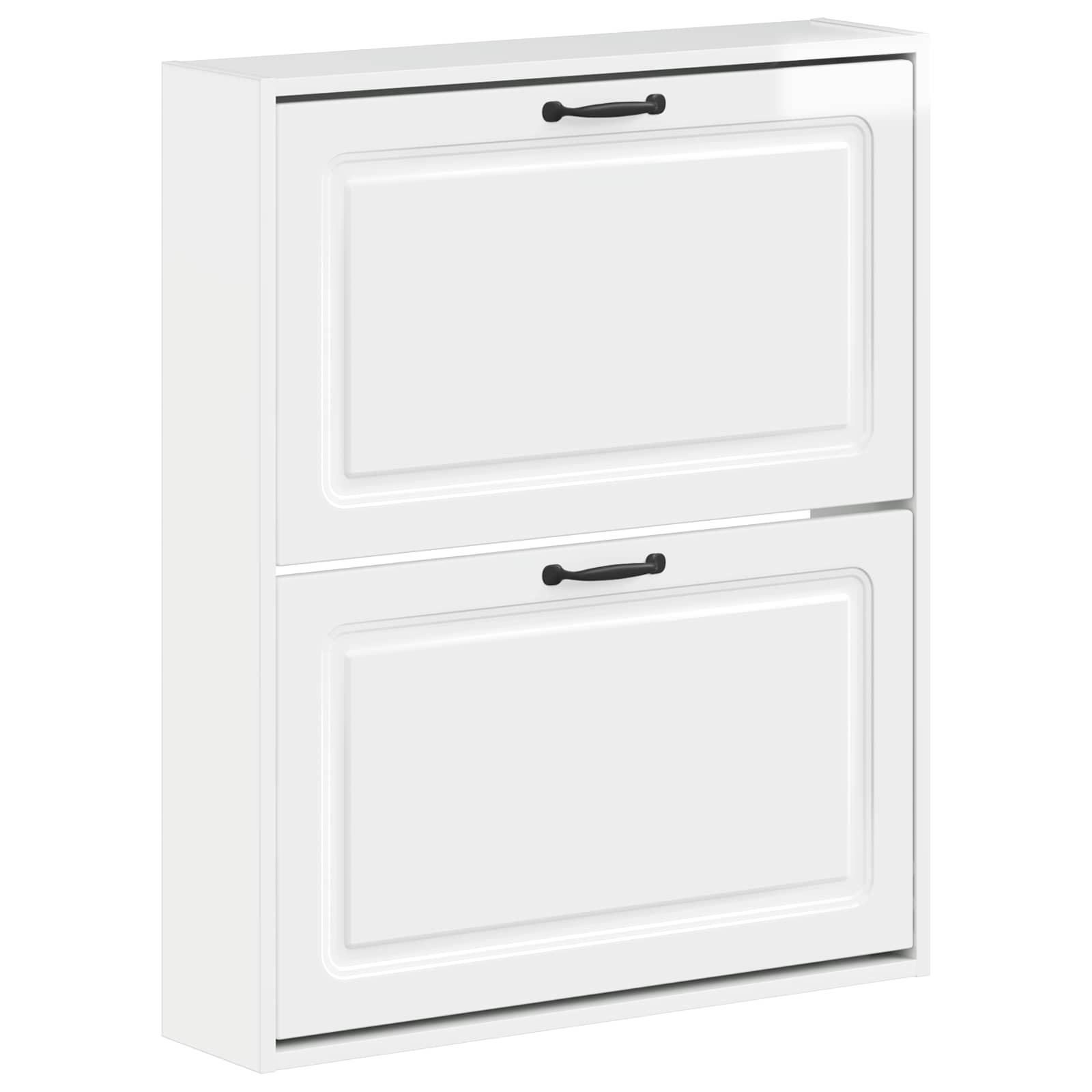 Wandgemonteerde Schoenkast UTRECHT 71 x 17 x 86 cm Bewerkt hout image 1