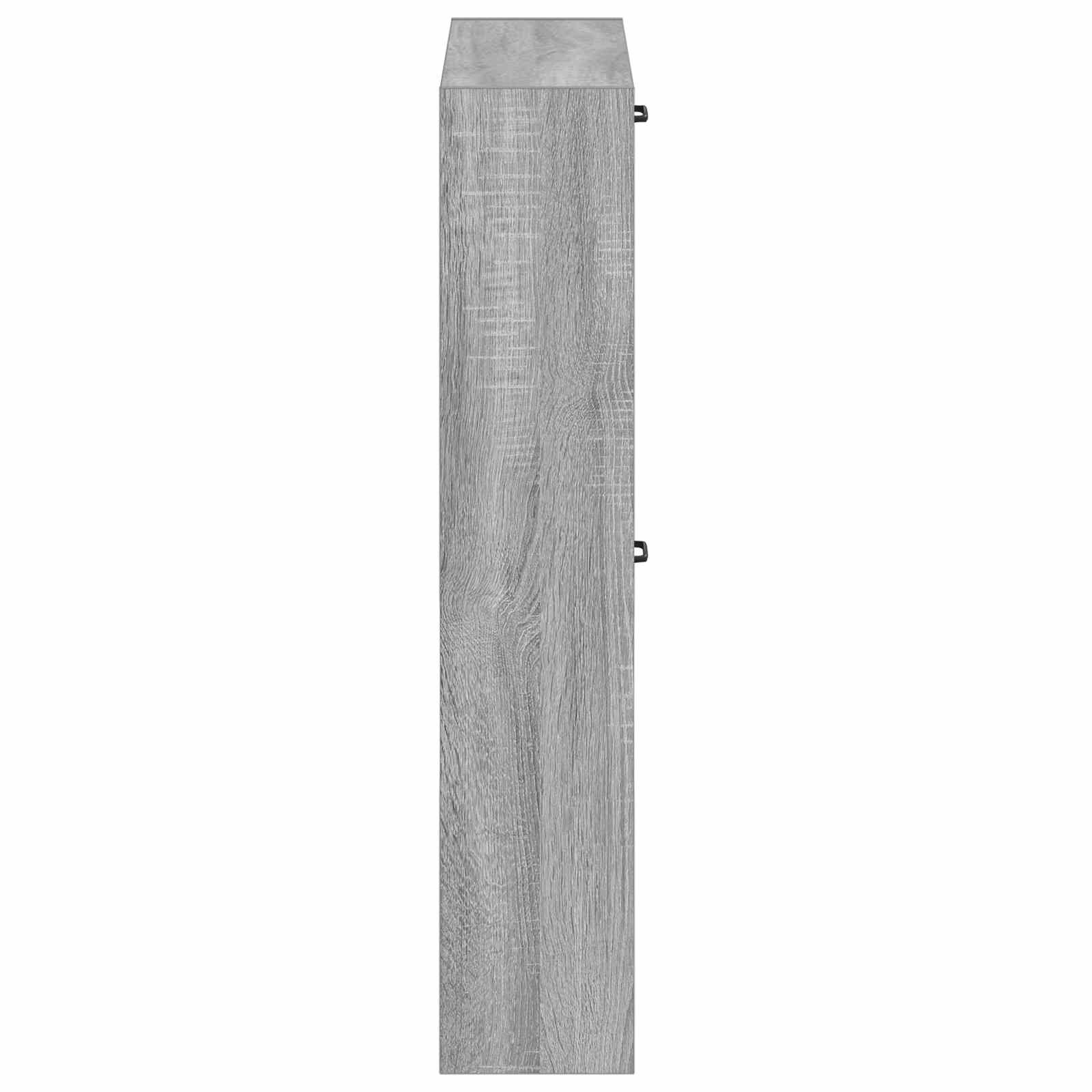 Wandgemonteerde Schoenkast UTRECHT 71 x 17 x 86 cm Bewerkt hout image 4