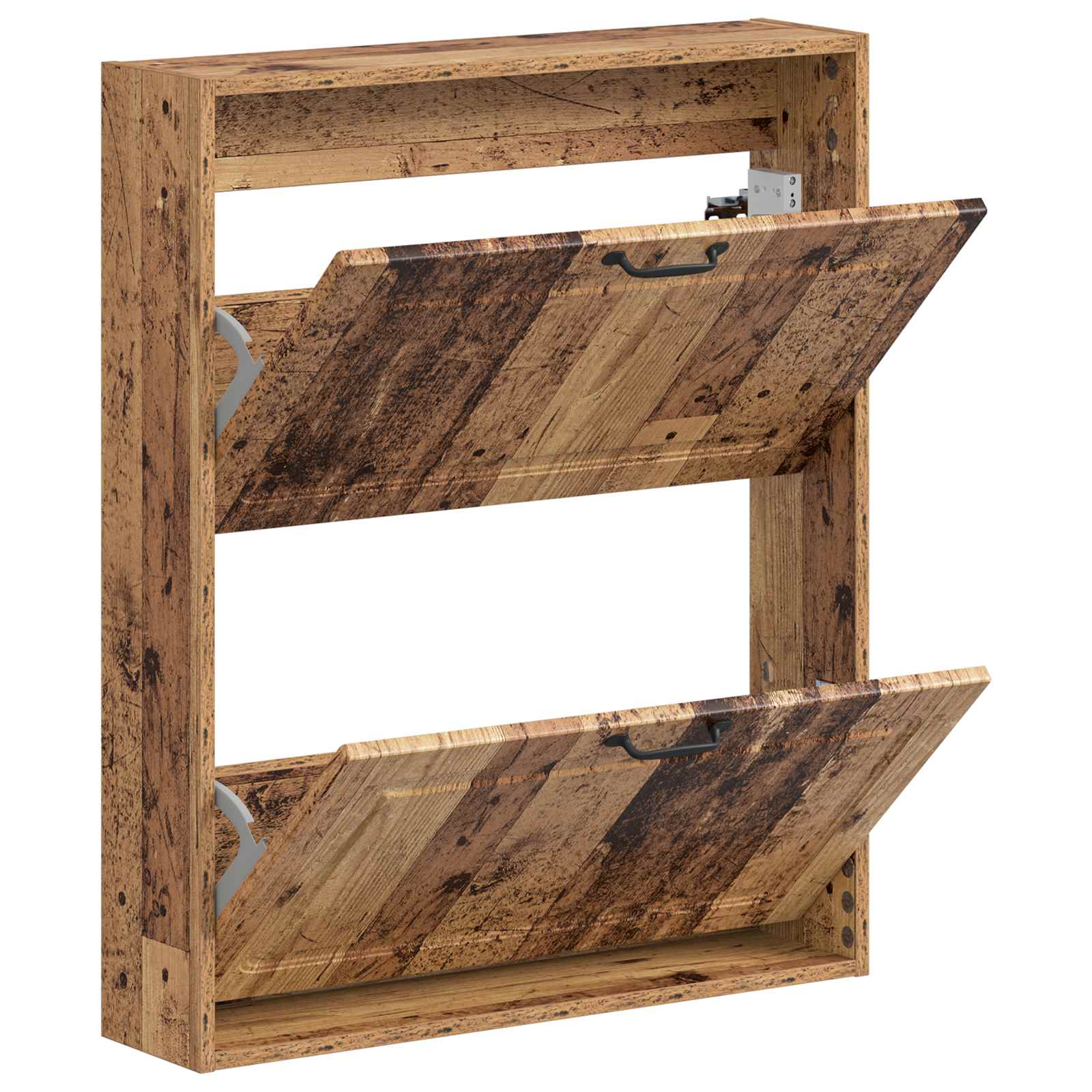 Wandgemonteerde Schoenkast UTRECHT 71 x 17 x 86 cm Bewerkt hout image 2