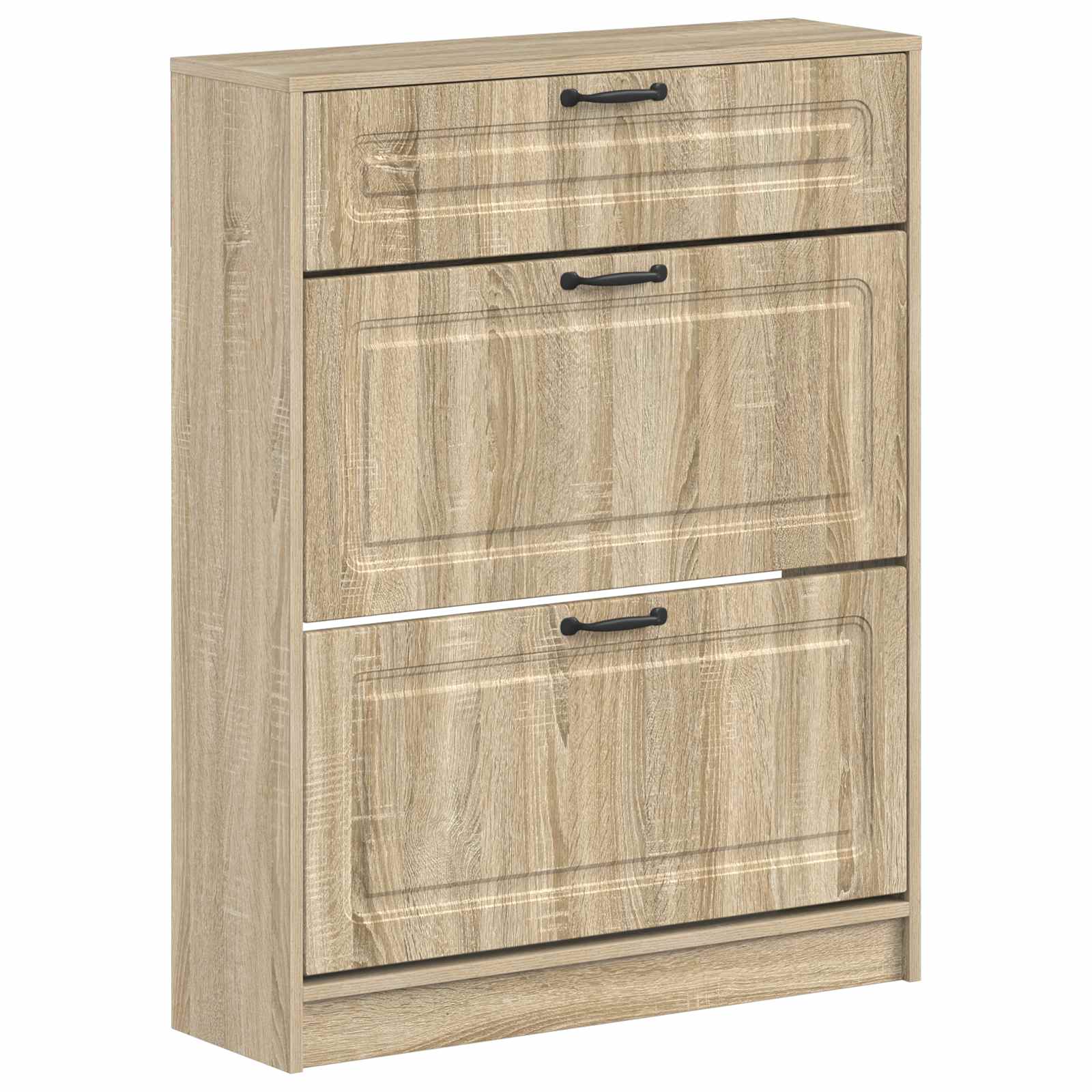 Schoenenkast UTRECHT 78 x 24 x 100 cm Bewerkt hout Sonoma Eiken image 1