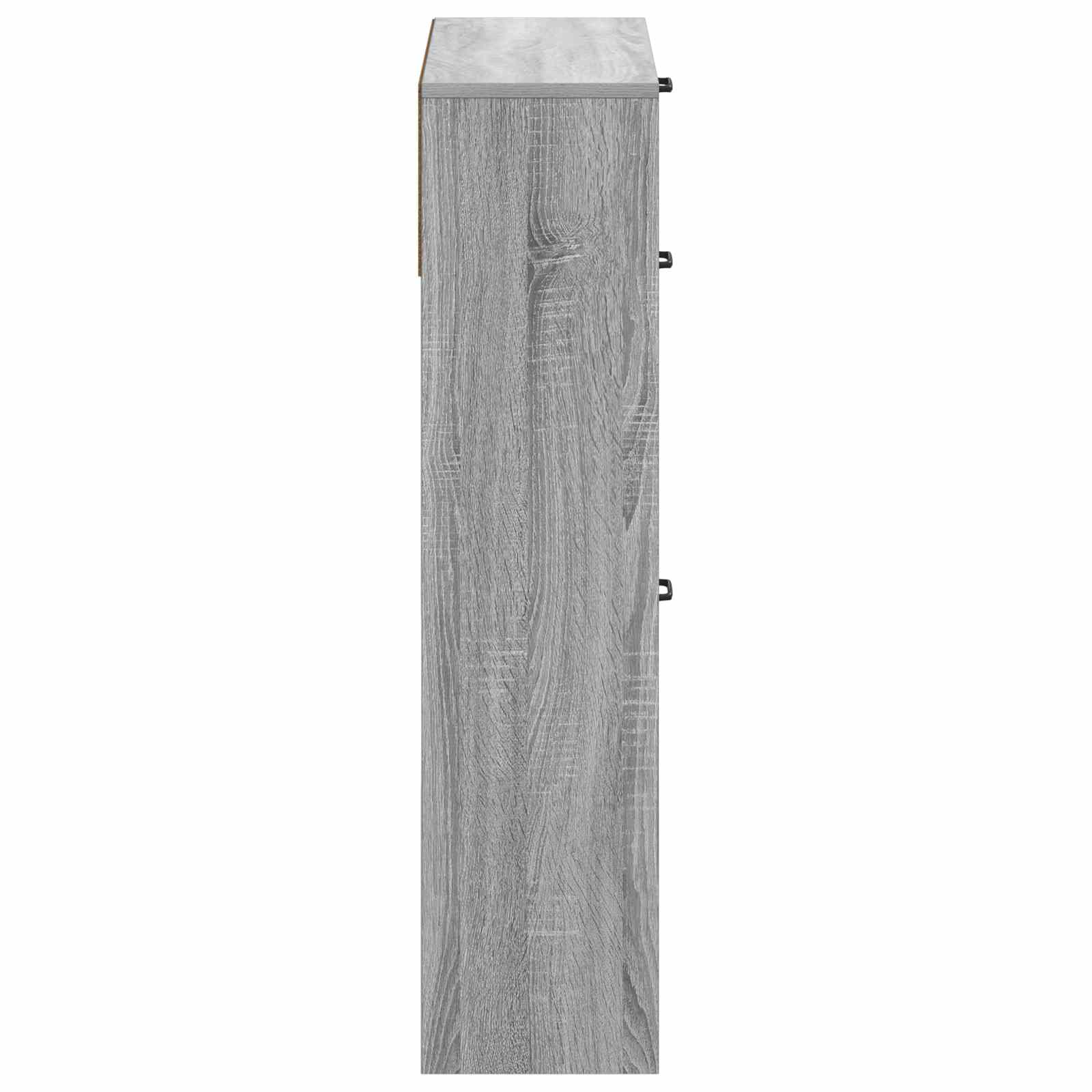Schoenenkast UTRECHT 78 x 24 x 100 cm Bewerkt hout Grijs Sonoma image 4