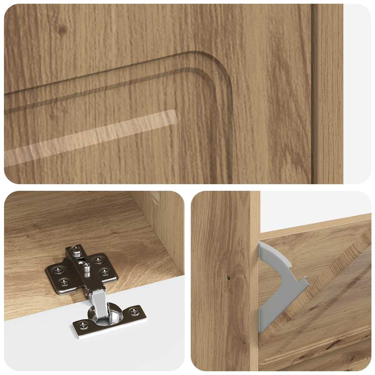 Sko skab UTRECHT 78 x 24 x 100 cm Konstrueret træ - Billede 7