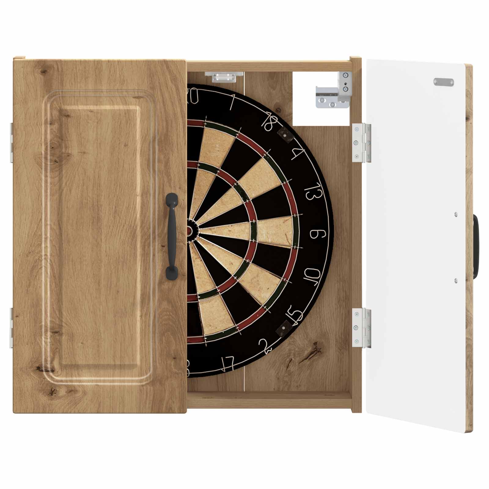 vidaXL Dartboard Schrank UTRECHT Artisan-Eiche 52,5 x 10,5 x 53,5 cm – Bild 3