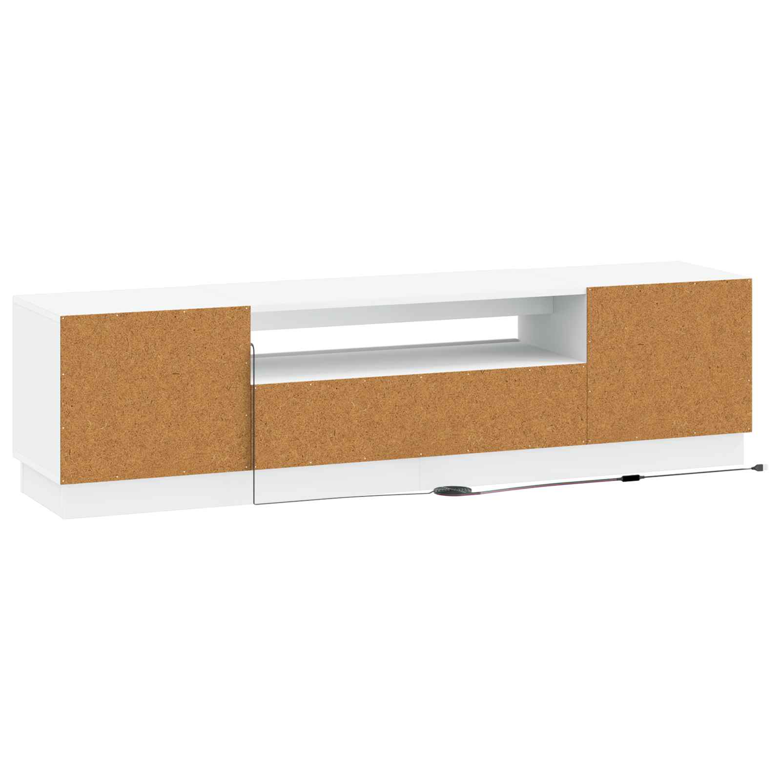 LED TV-kaappi valkoinen Tekninen puu - Image 6