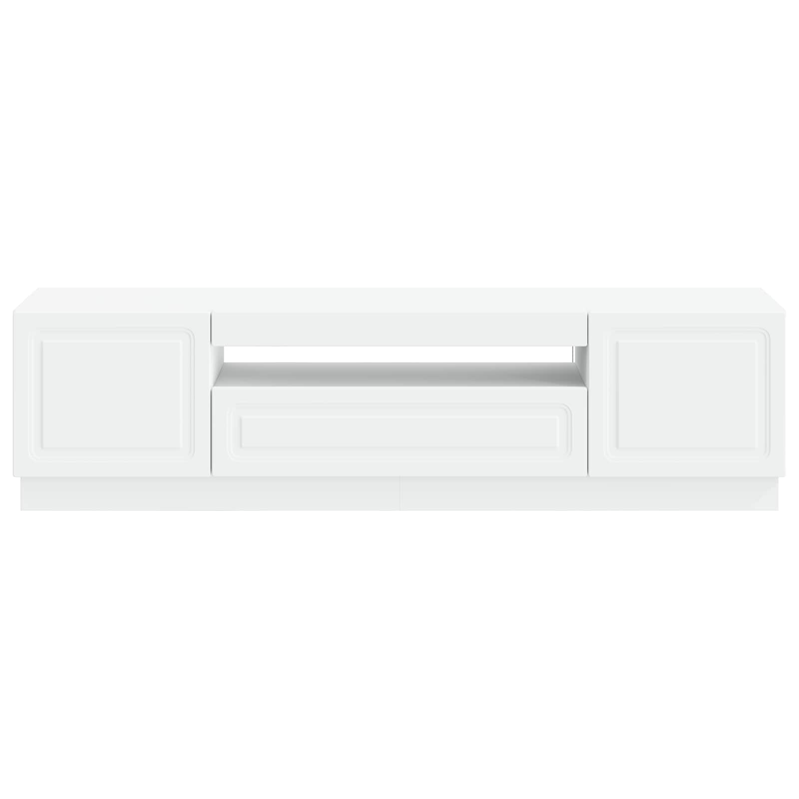 LED TV-kaappi valkoinen Tekninen puu - Image 4