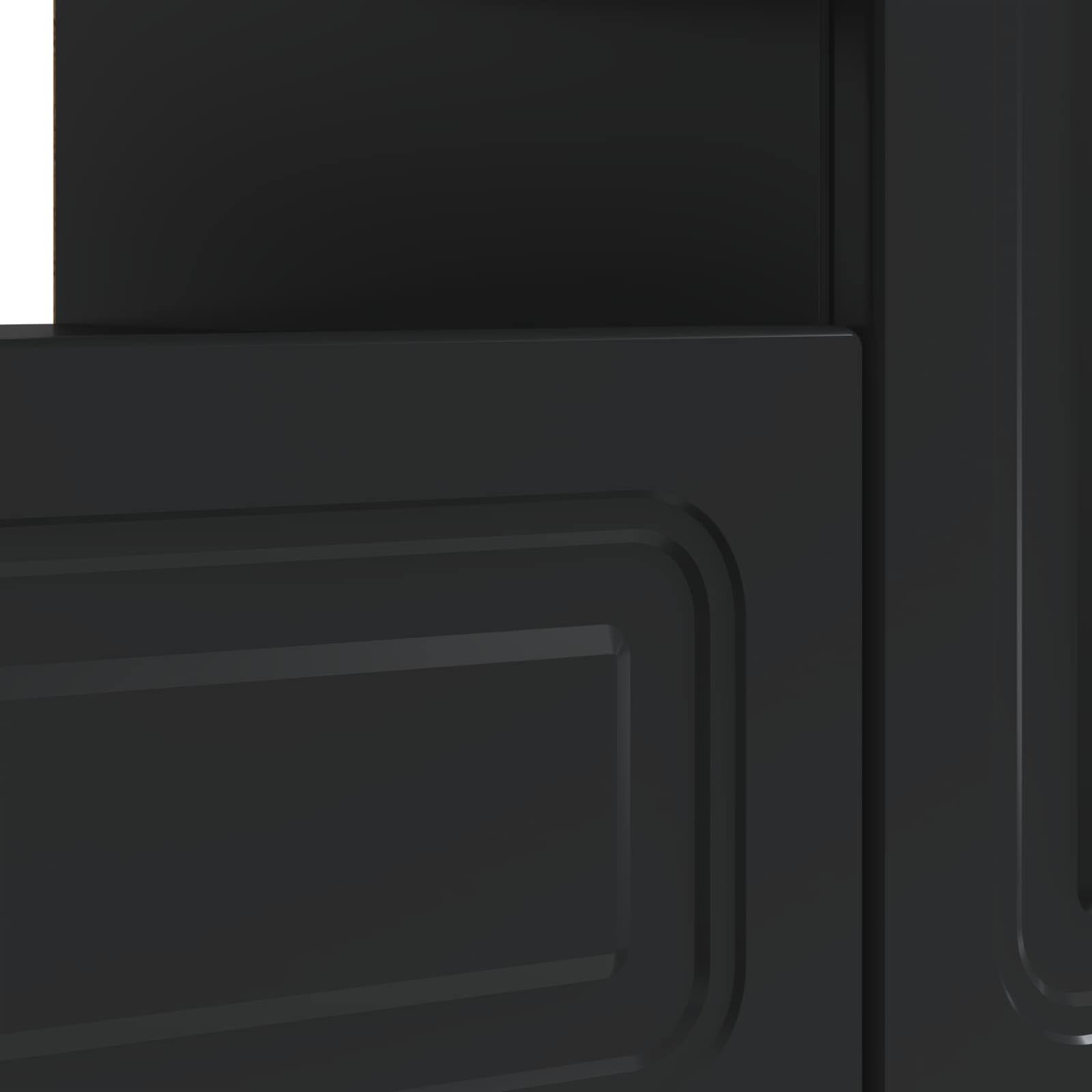 LED TV-kaappi Musta Tekninen puu - Image 7