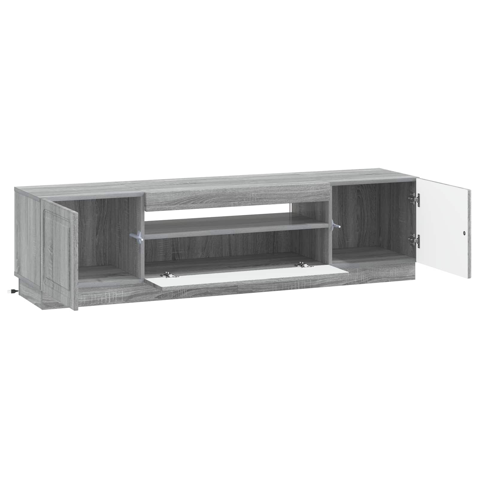 LED TV-kaappi Harmaa Sonoma Tekninen puu - Image 3