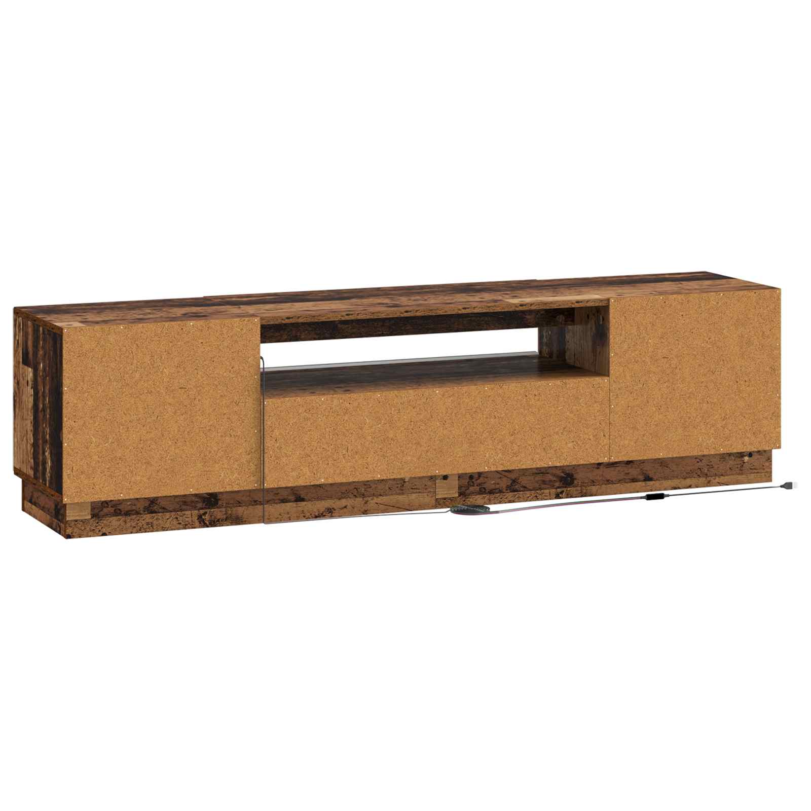 LED TV-kaappi Vanha puu Tekninen puu - Image 6