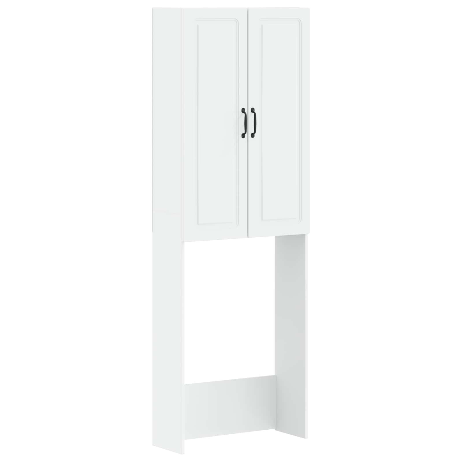 vidaXL Toalett skåp UTRECHT Vit 66 x 25,5 x 190 cm Konstruerat trä