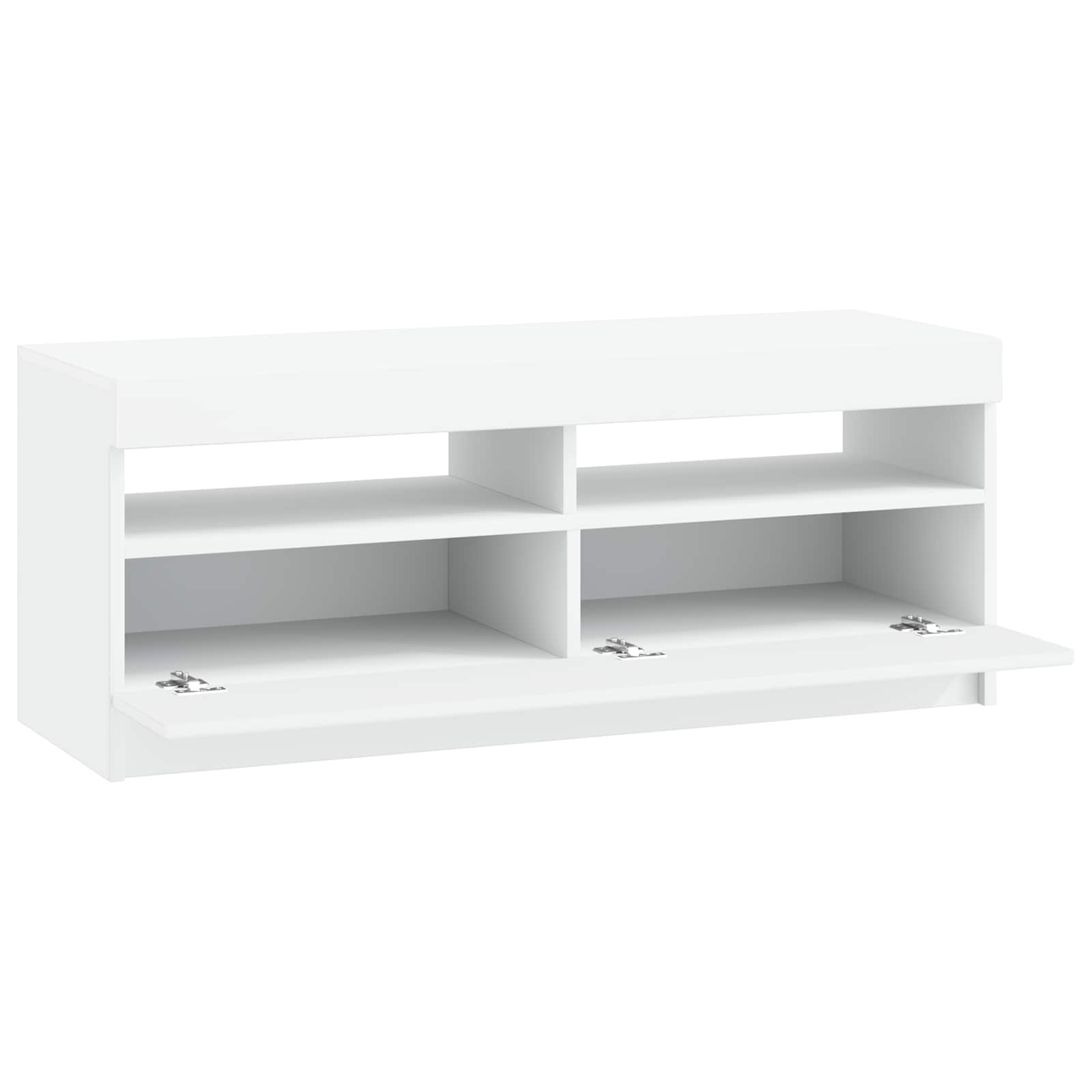 LED TV-kaappi valkoinen Tekninen puu - Image 3