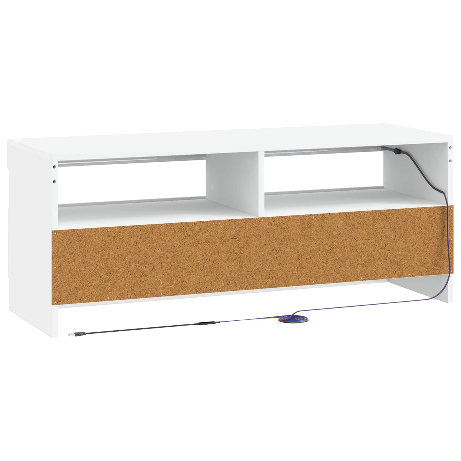 LED TV-kaappi valkoinen Tekninen puu - Image 6
