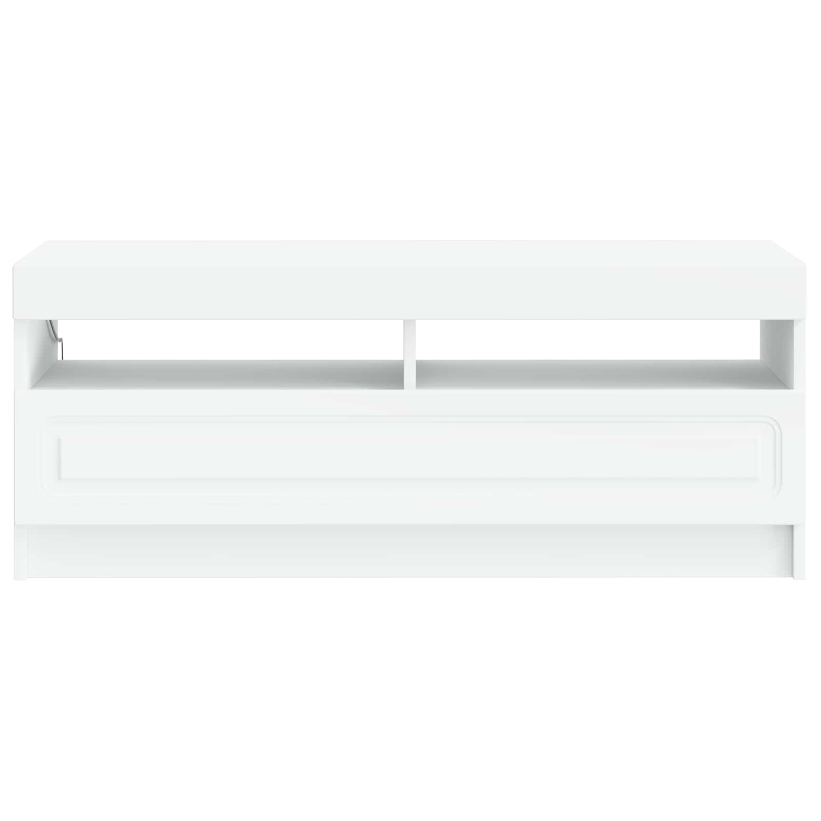 LED TV-kaappi valkoinen Tekninen puu - Image 4