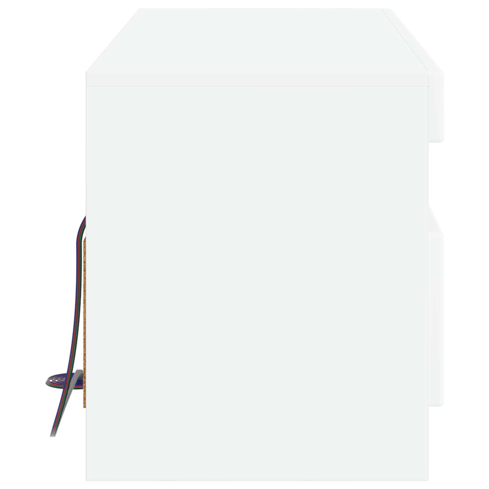 LED TV-kaappi valkoinen Tekninen puu - Image 5