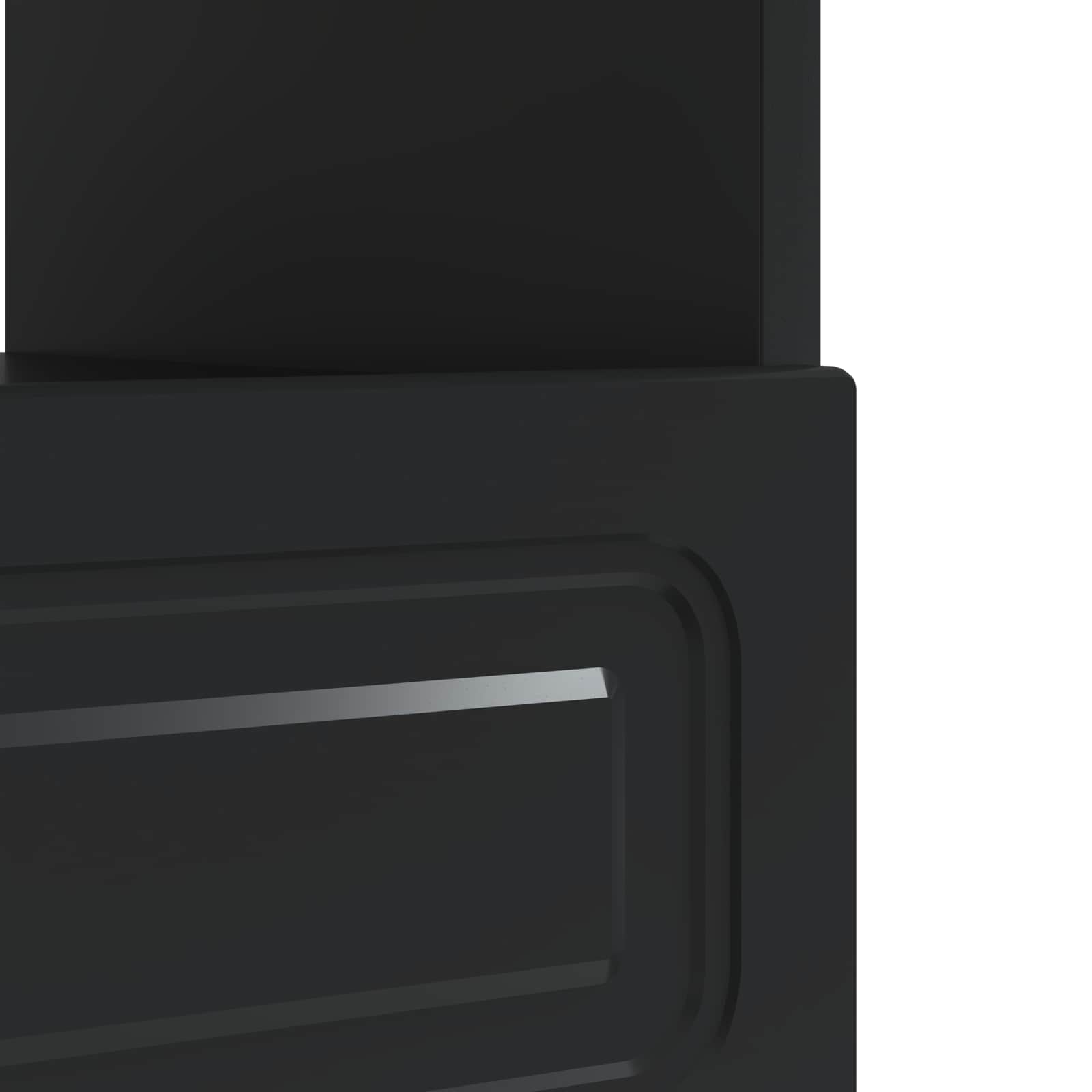 LED TV-kaappi Musta Tekninen puu - Image 7