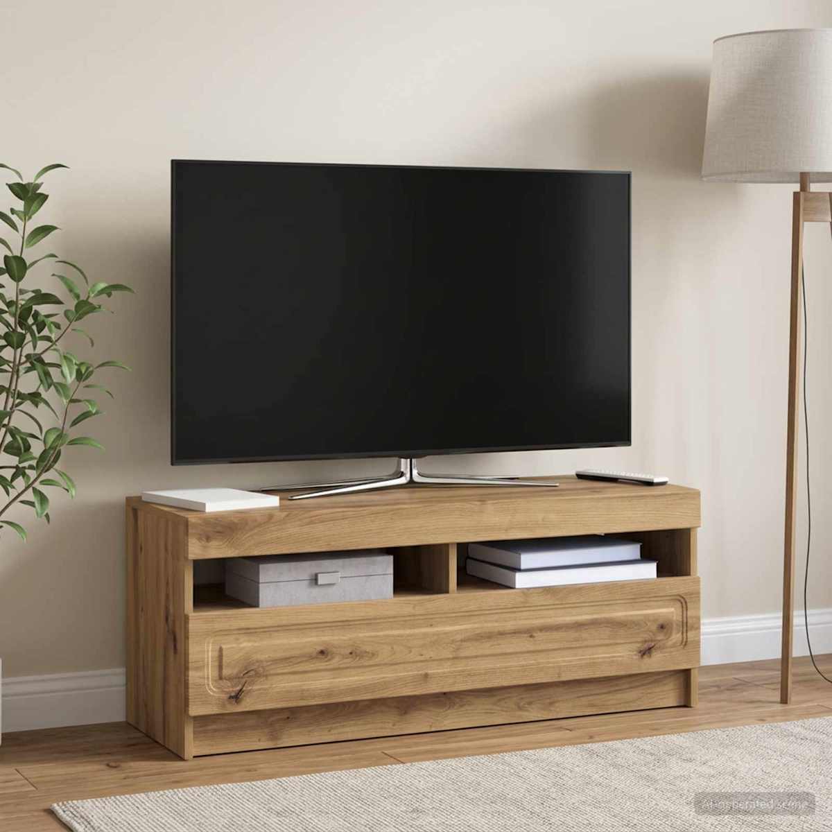 LED TV-skab Konstrueret træ