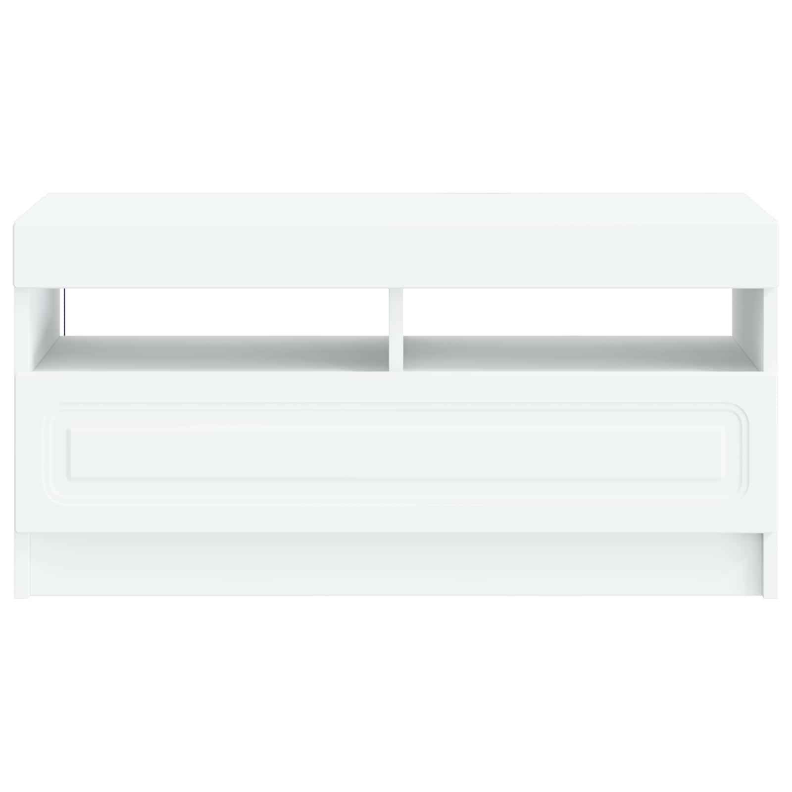 LED TV-kaappi valkoinen Tekninen puu - Image 4
