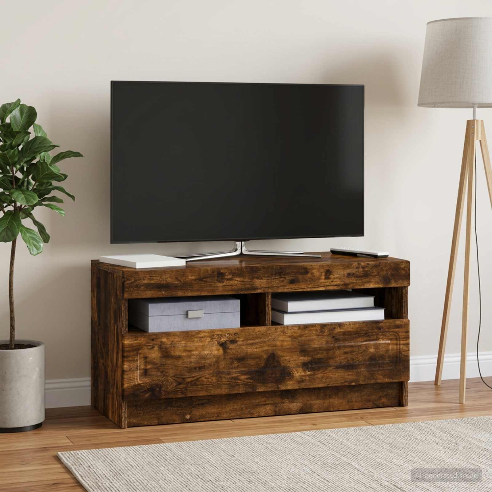 LED TV-kaappi Savutammi Tekninen puu