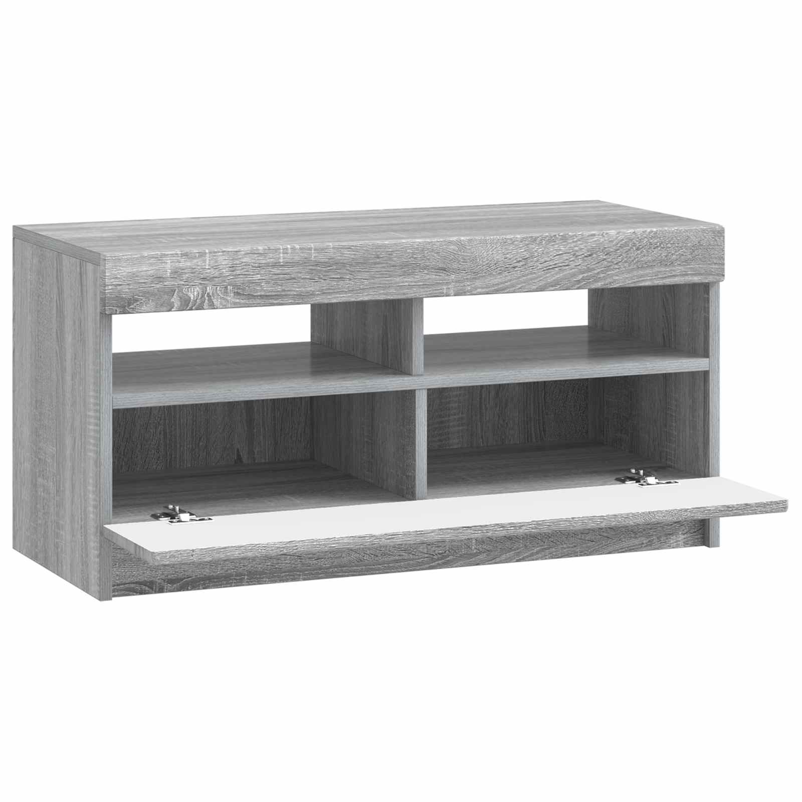 LED TV-kaappi Harmaa Sonoma Tekninen puu - Image 3
