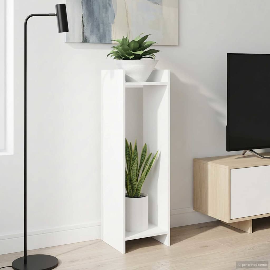 vidaXL Suport pentru plante Alb 30 x 30 x 100 cm Lemn prelucrat