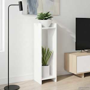 Stojalo za rastline Bela 30 x 30 x 100 cm Konstruirano leseno