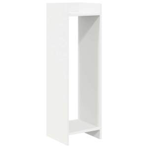 vidaXL Taimede alus Valge 30 x 30 x 100 cm Tehispuit