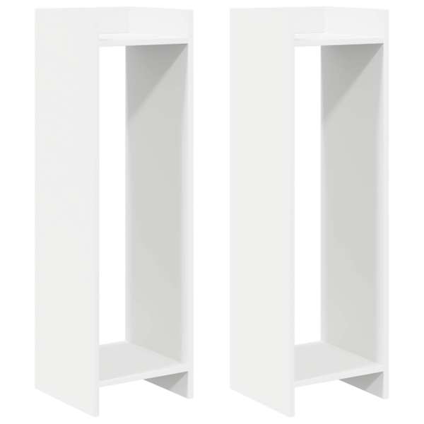 vidaXL Taimede alus 2 tk Valge 30 x 30 x 100 cm Tehispuit