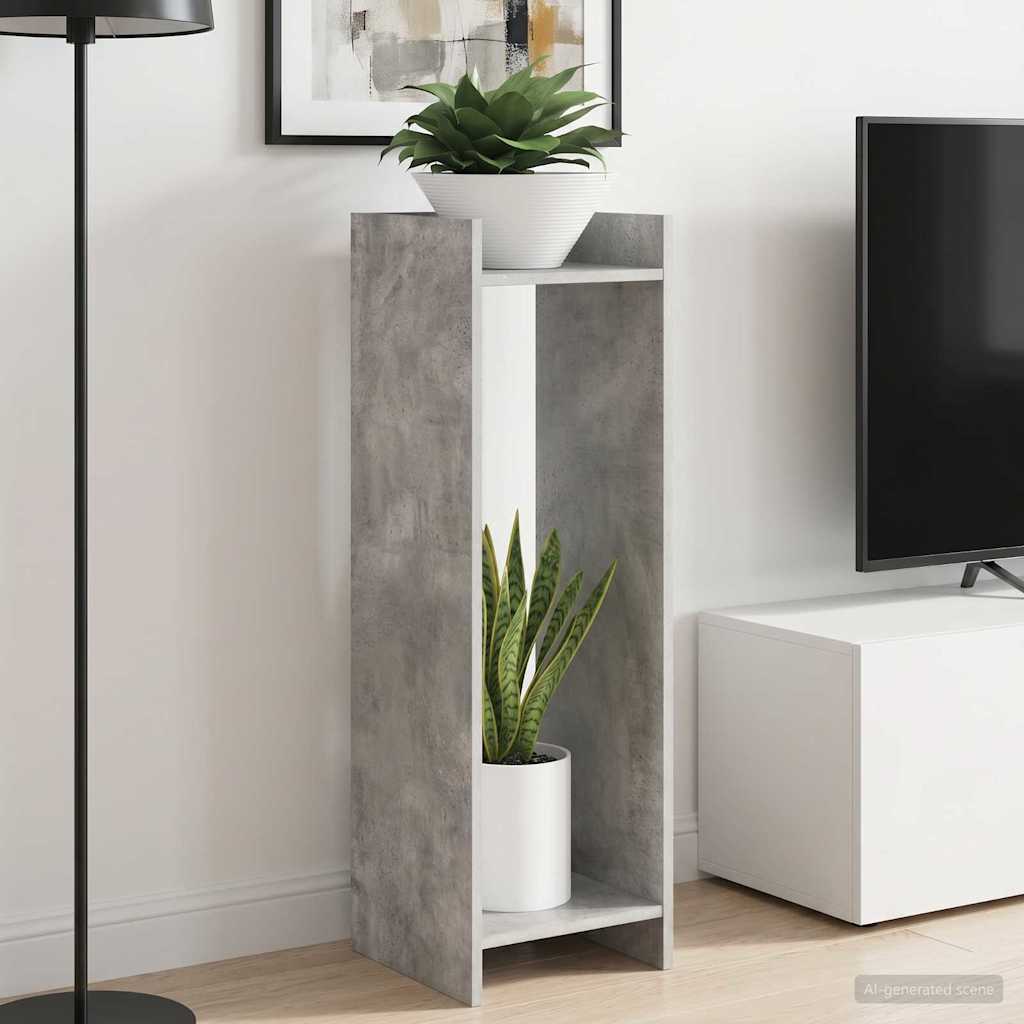 vidaXL Suport pentru plante Gri Beton 30 x 30 x 100 cm Lemn prelucrat
