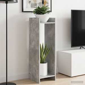 Stojalo za rastline s polico Beton Siva 30 x 30 x 100 cm