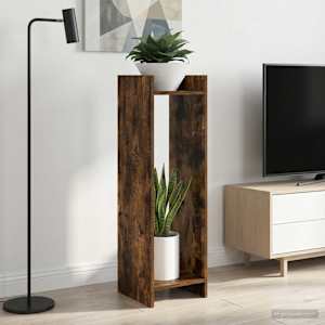 Stojalo za rastline 2 pcs Dimljeni Hrast 30 x 30 x 100 cm