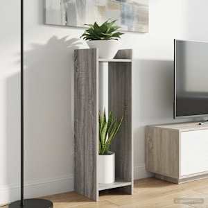 Stojalo za rastline s polico Siva Sonoma 30 x 30 x 100 cm