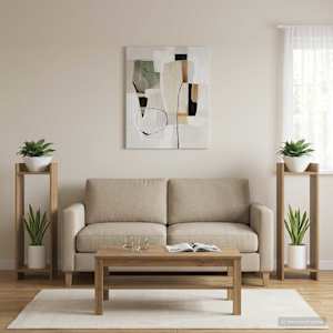 Stojan na rostliny 2 ks Řemeslný Dub 30 x 30 x 100 cm - obrázek 4