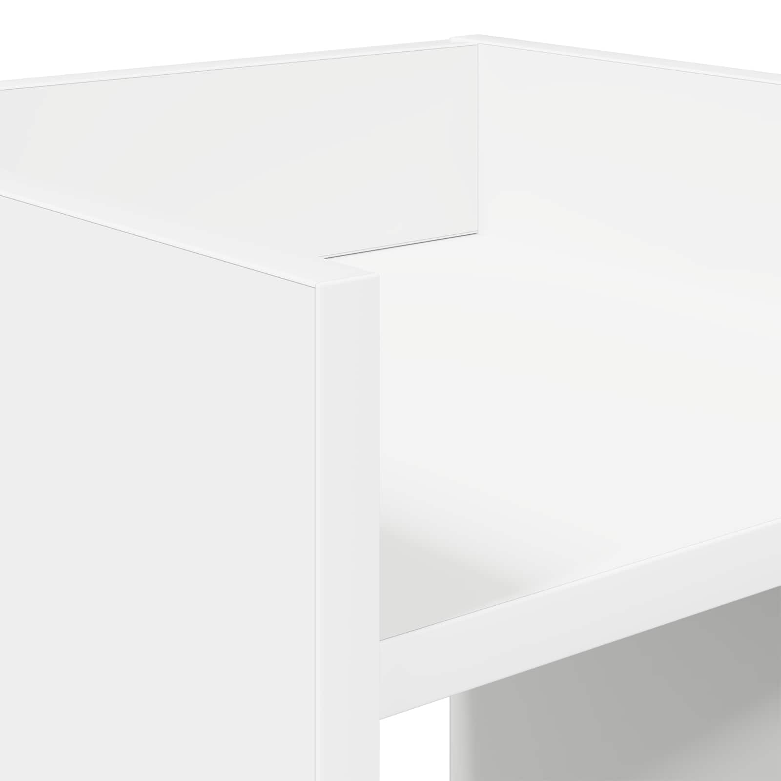 Plantenstandaard Wit 30 x 30 x 80 cm Geconstrueerd hout image 7