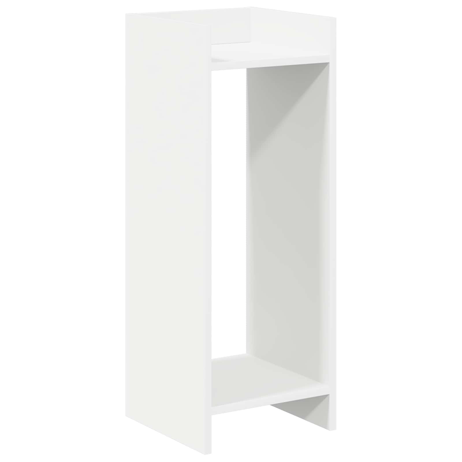 Plantenstandaard Wit 30 x 30 x 80 cm Geconstrueerd hout image 2