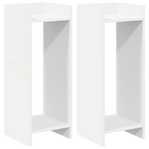 Stojan na rostliny 2 ks Bílý 30 x 30 x 80 cm Dřevěný materiál - obrázek 2