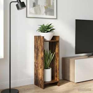 Stojalo za rastline 2 pcs Dimljeni Hrast 30 x 30 x 80 cm