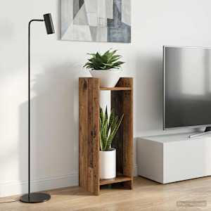 Stojalo za rastline s polico Star les 30 x 30 x 80 cm