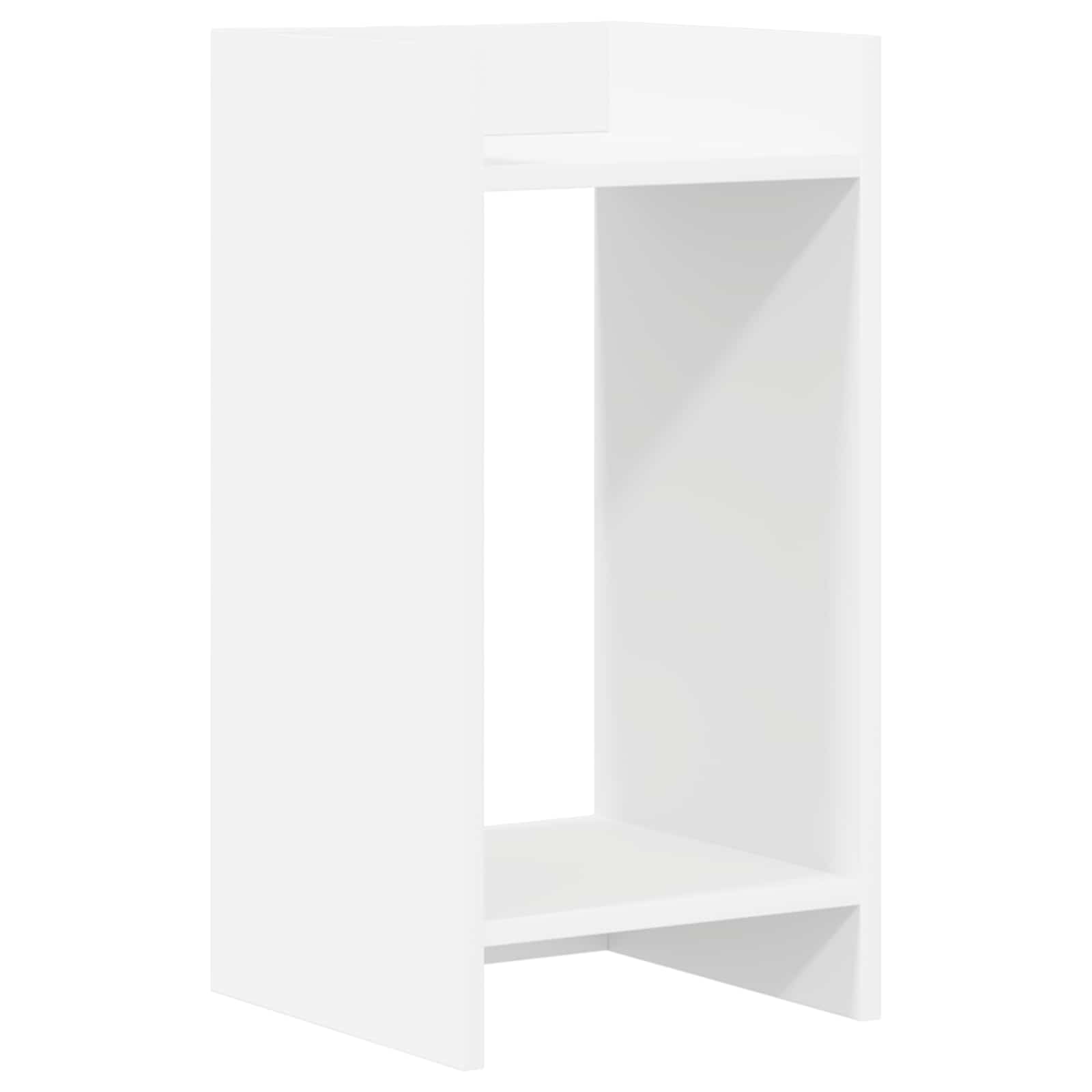 Plantenstandaard Wit 30 x 30 x 60 cm Geconstrueerd hout image 2