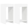 vidaXL Taimede alus 2 tk Valge 30 x 30 x 60 cm Tehispuit