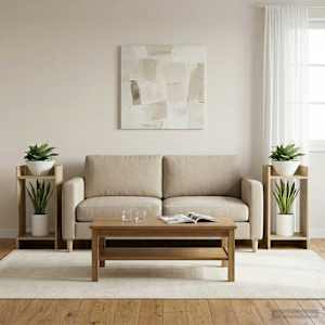 Stojalo za rastline s polico 2 pcs Sonoma hrast 30 x 30 x 60 cm